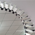 3D efekt okrągły kształt mdf wiszące lustro